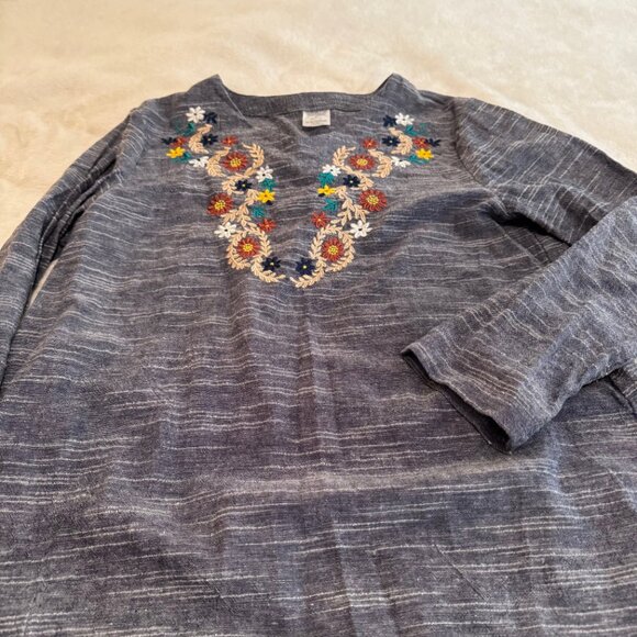 Cracker Barrel Old Country Store Linen Blend Top Size S - Picture 2 of 11